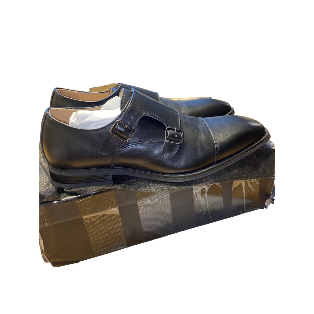 LA Milano Clark Dress Shoes Size 10.5 Black Dress Mens